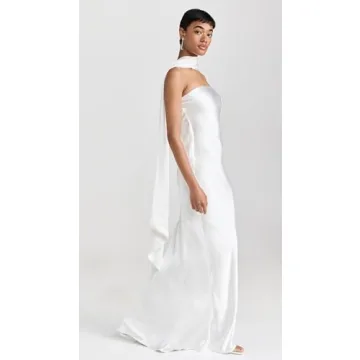 MISHA Women's Lilia Dress in Ivory for Elegant Events