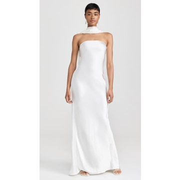 MISHA Women's Lilia Dress in Ivory for Elegant Events