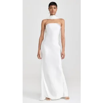 MISHA Women's Lilia Dress in Ivory for Elegant Events