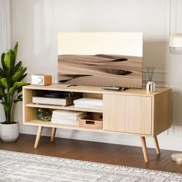 Cozy Castle Mid Century Modern TV Stand up to 48 Inches