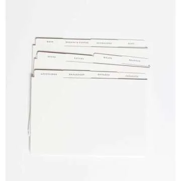 RIFLE PAPER CO. Citrus Floral Recipe Tin, Gold Metallic Interior, Gold-Framed Label On Front, Includes 24 recipe Cards and 12 Recipe Dividers, Bring Charm and Cheer Into Your Kitchen