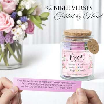 Uplifting Bible Verses Jar for Mom's Special Moments