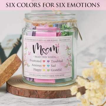 Uplifting Bible Verses Jar for Mom's Special Moments
