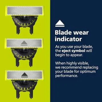 Philips Norelco OneBlade 360 Blades, Genuine Replacement Blades for OneBlade Electric Shaver and Trimmer, 4 Pack, QP440/80