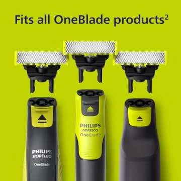Philips Norelco OneBlade 360 Blades, Genuine Replacement Blades for OneBlade Electric Shaver and Trimmer, 4 Pack, QP440/80