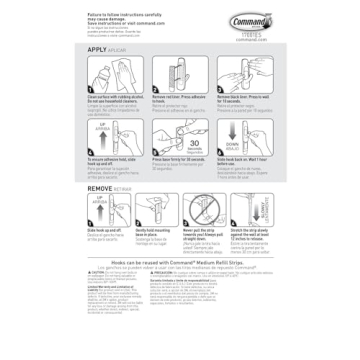 Command Medium Utility Hooks for Easy Hanging Solutions