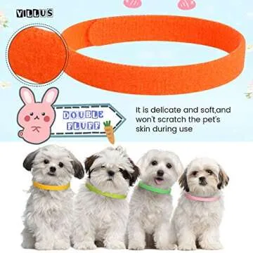 Weewooday Puppy Whelping Collars - Adjustable & Colorful 45pcs