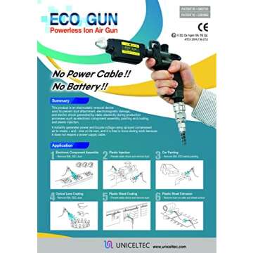 Lightweight Cordless Static Eliminator for Every Industry