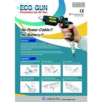 Lightweight Cordless Static Eliminator for Every Industry