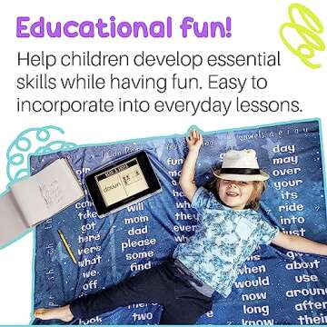 Birdy Boutique - Double Sided Learning Blanket® - Sight Words (Dolch & Fry List) Teach Over 150 Wor...
