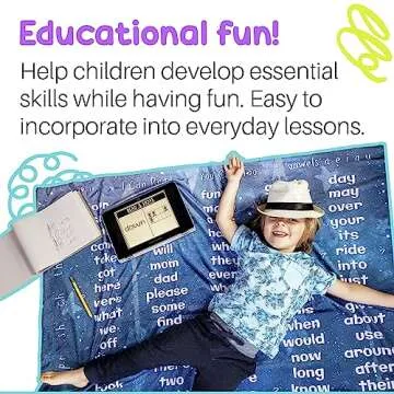 Birdy Boutique - Double Sided Learning Blanket® - Sight Words (Dolch & Fry List) Teach Over 150 Wor...