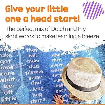 Birdy Boutique - Double Sided Learning Blanket® - Sight Words (Dolch & Fry List) Teach Over 150 Words - Cozy Soft Minky - Great for Early Readers, Homeschoolers, PreK, Kindergarten - 50" X 60"
