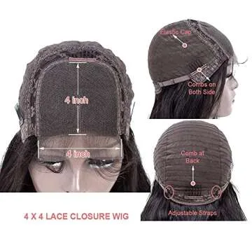 12Inch Brazilian Virgin Hair Bob Wig for Women