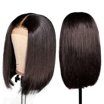 12Inch Brazilian Virgin Hair Bob Wig for Women