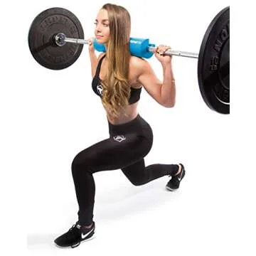 Iron Bull Strength Advanced Squat Pad - Barbell Pad for Squats, Lunges & Hip Thrusts - Neck & Shoulder Protective Pad Support (Blue)