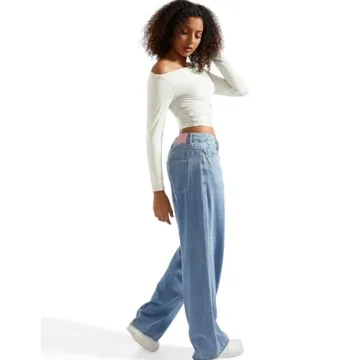 SUUKSESS Women Off Shoulder Crop Top for Trendy Style