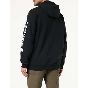 Carhartt Men's Loose Fit Midweight Logo Sleeve Graphic Sweatshirt (Also Available in Big, Black, 4X-Large Tall