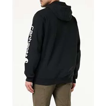 Carhartt Men's Loose Fit Midweight Logo Sleeve Graphic Sweatshirt (Also Available in Big, Black, 4X-Large Tall