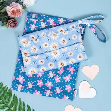 ALVABABY Waterproof Wet Dry Bags with Zippered Pockets