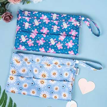 ALVABABY Waterproof Wet Dry Bags with Zippered Pockets