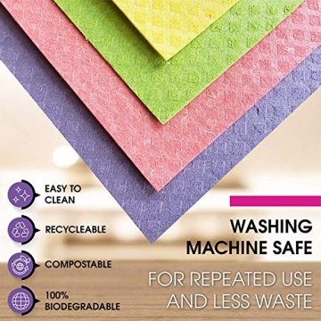 Pink Rhino Labs Swedish Dishcloths Eco-Friendly Kitchen Towels