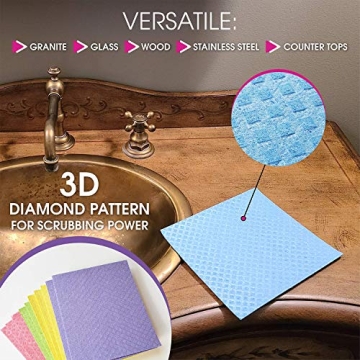 Pink Rhino Labs Swedish Dishcloths Eco-Friendly Kitchen Towels