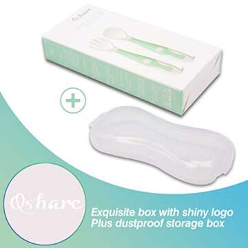 Baby Feeding Utensils Set with Travel Case for Toddlers