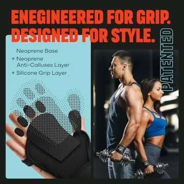 MAVA Open Gym Gloves for Men & Women; Padded Weight Lifting Gloves with Wrist Support for Comfort, Protection; Strong-Grip Fingerless Workout Gloves for Men & Women; Anti-Sweat Gym Accessories