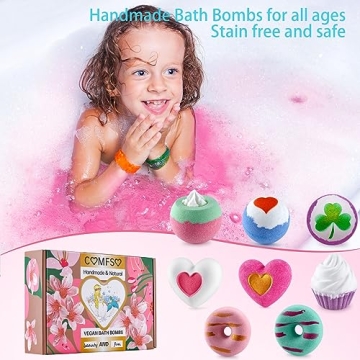 Handmade Bath Bombs Gift Set for Relaxation and Fun