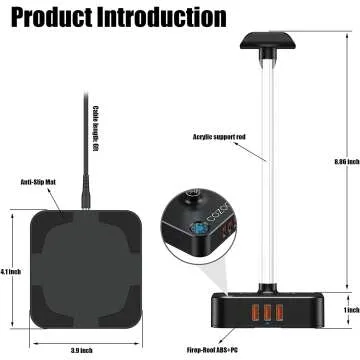 RGB Headphone Stand with USB Charger - COZOO