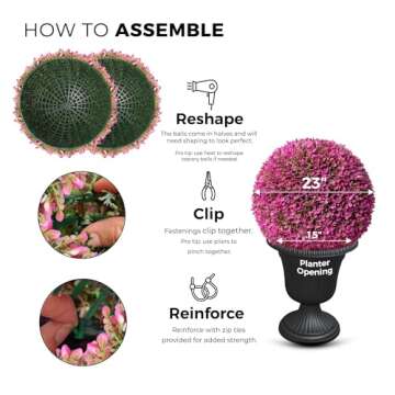 Buy 365 Curb Appeal 23" XL Topiary Balls - Easy & Elegant