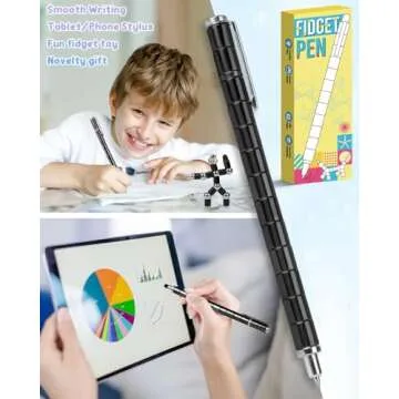Stocking Stuffers for Teen Boys Girls Magnetic Fidget Pen: Gifts for Kids Men Husband Adults Magnetic Pens Toys Cool Gadgets Teenage Year Old Christmas Birthday Gift Ideas Fun Stress Relief Items
