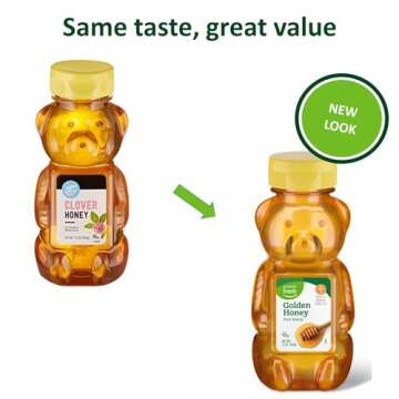 Amazon Fresh, Golden Honey, 12 Oz (Previously Happy Belly, Packaging May Vary)