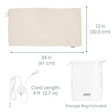Pure Enrichment PureRadiance Luxury Heating Pad for Pain Relief