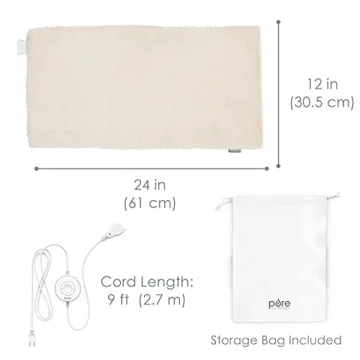 Pure Enrichment PureRadiance Luxury Heating Pad for Pain Relief
