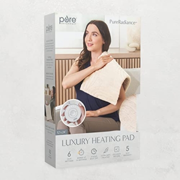 Pure Enrichment PureRadiance Luxury Heating Pad for Pain Relief