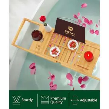 Premium Foldable Bathtub Tray for Spa Experience