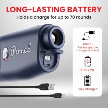 Pinned Prism+ Rangefinder Golf Gift | Tournament Legal & Rechargeable