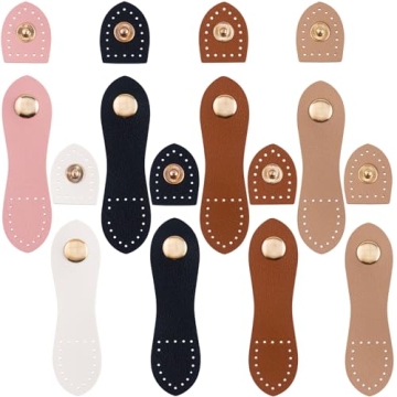 Joez Wonderful 8 Sets Leather Snap Buckles - Ideal for DIY Crafting Projects