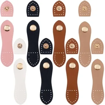 Joez Wonderful 8 Sets Leather Snap Buckles - Ideal for DIY Crafting Projects