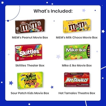 Movie Night Basket Gift Set: Snacks, Trays & Treats