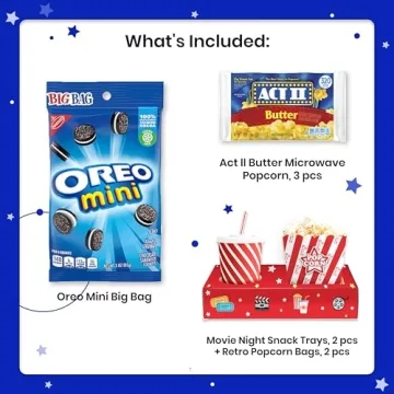 Movie Night Basket Gift Set: Snacks, Trays & Treats
