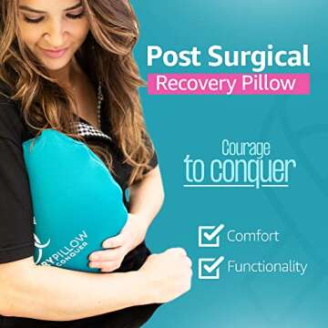 Post Breast Cancer Surgery Recovery Pillow - Post Heart and Mastectomy Surgery Pillow - Pillow for A...