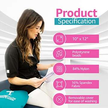 Post Breast Cancer Surgery Recovery Pillow - Post Heart and Mastectomy Surgery Pillow - Pillow for After Surgery for Sleeping - Post Breast and Heart Surgery Recovery Gifts for Women