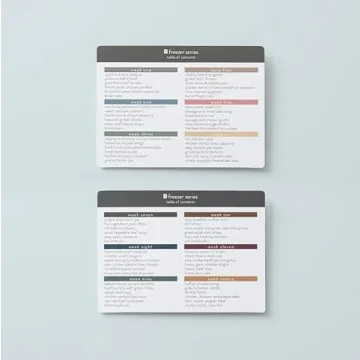 Meal Planner with 72 Recipe Cards for Quick Healthy Meals