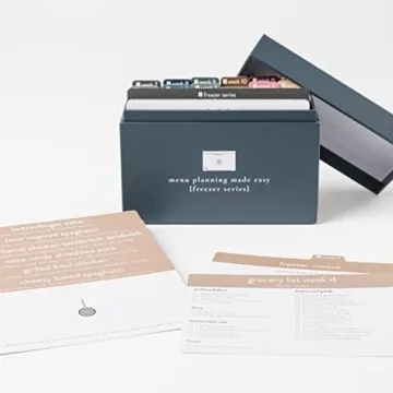 Meal Planner with 72 Recipe Cards for Quick Healthy Meals