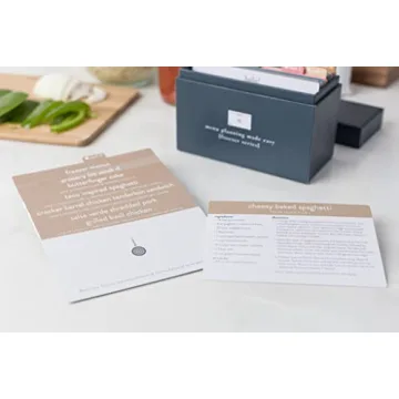 Meal Planner with 72 Recipe Cards for Quick Healthy Meals