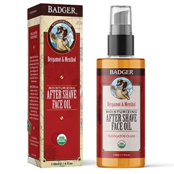 Badger After-Shave Organic Face Oil for Men - Hydrating & Soothing
