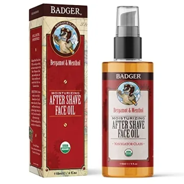 Badger After-Shave Organic Face Oil for Men - Hydrating & Soothing