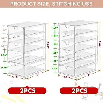 22 Drawer Desk Organizer Set for Home & Office Storage